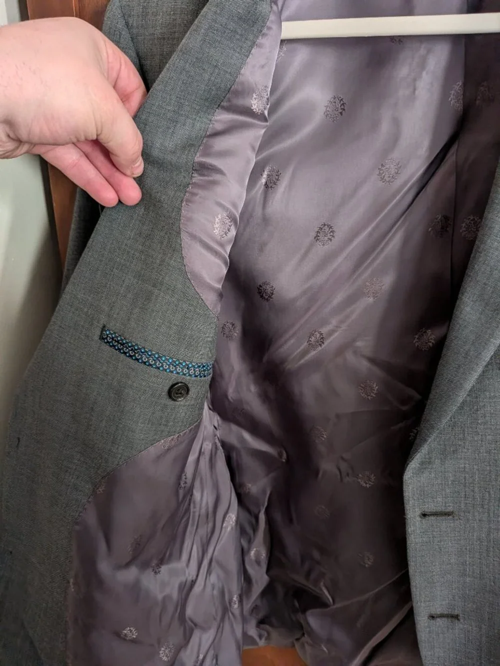 Ralph Lauren Mens UltraFlex Lattimore/Classic Fit Suit Jacket/Pants